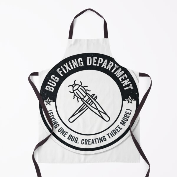 Item preview, Bug Fixing Department - Fixing One Bug Creating Three More Funny Programmer Sticker designed and sold by IbericoStudio.