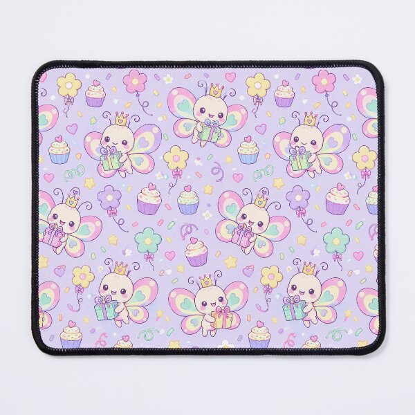 Item preview, Kawaii Birthday Baby Butterfly Pastel Pattern designed and sold by Soft Berry Studio.