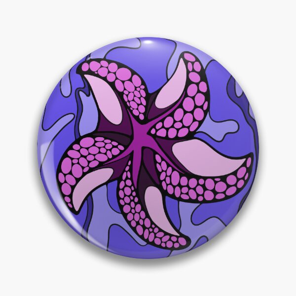 Item preview, Violet Depths Star | Liuartstudio | Living Mosaic | 26 designed and sold by liuartstudio.