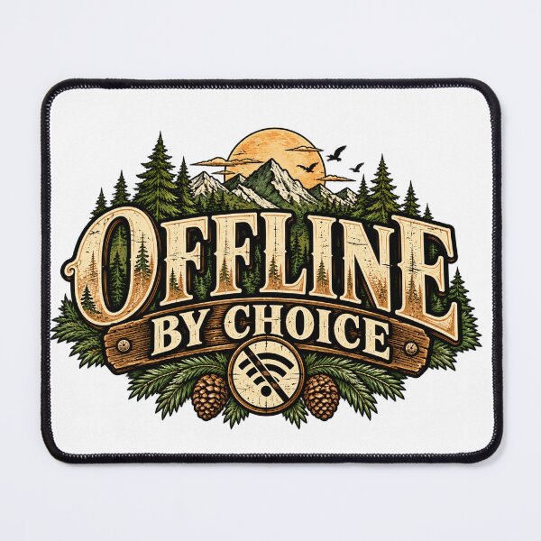 Item preview, Offline By Choice — Minimalist Digital Detox designed and sold by GingaArt.