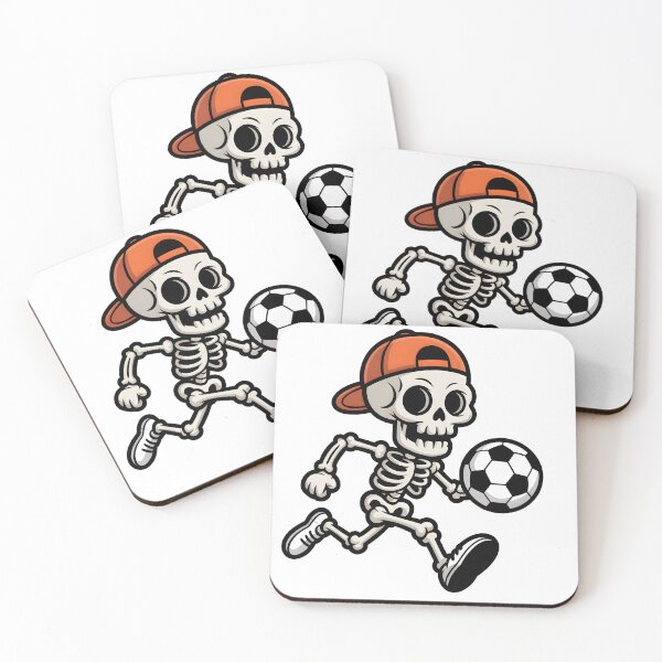 Item preview, Funny Skeleton Soccer Player Halloween Spooky Design designed and sold by limanol.