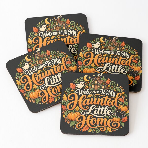 Item preview, Welcome To My Haunted Little Home | Cute Halloween Ghost House Pumpkin Fall Decor designed and sold by K3DreamKreations .