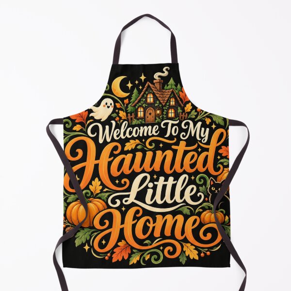 Item preview, Welcome To My Haunted Little Home | Cute Halloween Ghost House Pumpkin Fall Decor designed and sold by K3DreamKreations .