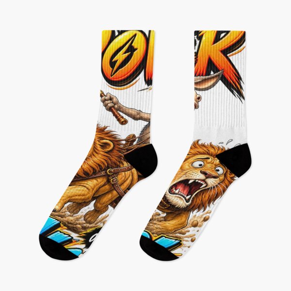 Item preview, Funny lion chariot cartoon designed and sold by urbanshop7.