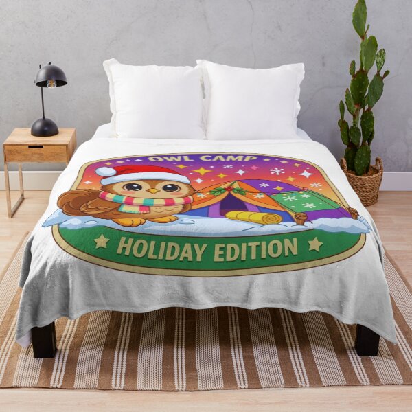 Item preview, Owl Camp Holiday Edition Pastel Outdoor Adventure Badge designed and sold by GabeMountainArt.