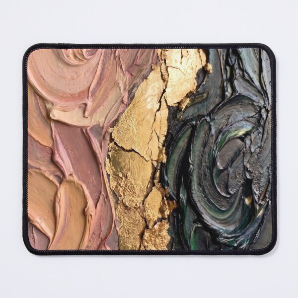 Item preview, Aura in Bloom - Gold Leaf and Impasto Textured Fine Art designed and sold by NUNNO Studio.