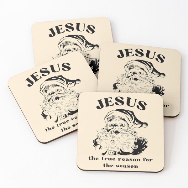 Item preview, Vintage Santa Clause Christmas Jesus is the Reason for the Season Christian Group Retro Xmas Classic designed and sold by Forevermore.