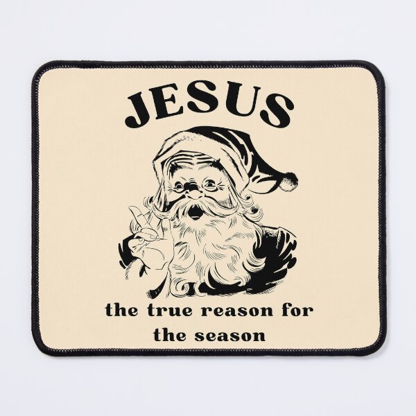 Item preview, Vintage Santa Clause Christmas Jesus is the Reason for the Season Christian Group Retro Xmas Classic designed and sold by Forevermore.