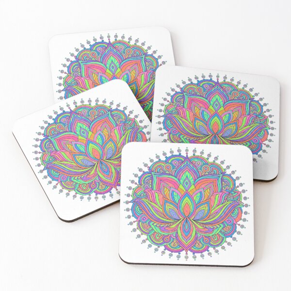 Item preview, Neon Psychedelic Lotus Mandala designed and sold by NatArtSA.