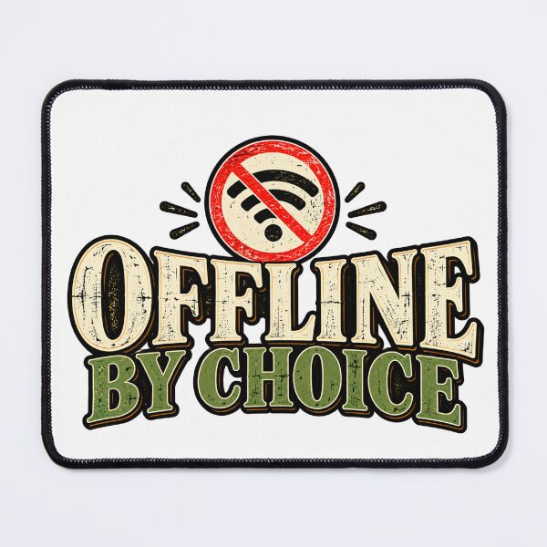 Item preview, Offline By Choice — Minimalist Digital Detox designed and sold by GingaArt.