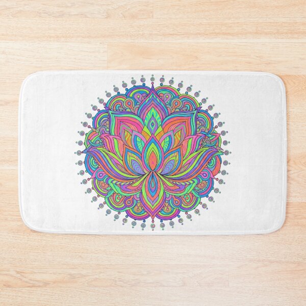 Item preview, Neon Psychedelic Lotus Mandala designed and sold by NatArtSA.