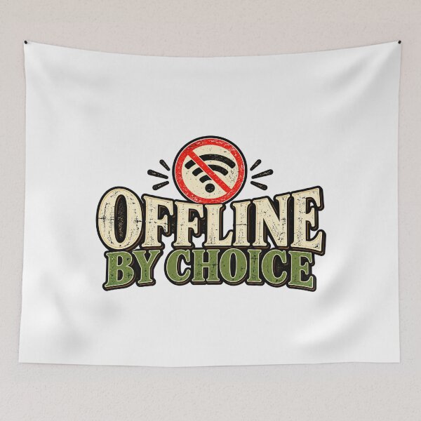 Item preview,   Offline By Choice — Minimalist Digital Detox designed and sold by GingaArt.