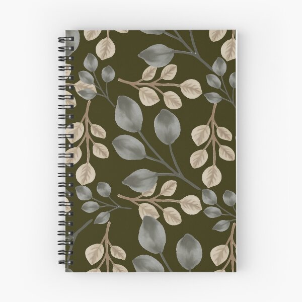 Item preview, Eucalyptus Leaves Dark Khaki Seamless Pattern Art designed and sold by ​Jyoti Digital Artist.
