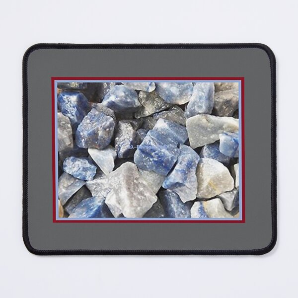 Item preview, Mu’ur (UM) Empire™ al-Benhadiel©™, Blue Quartz, gray background designed and sold by HardyKnitDesign.