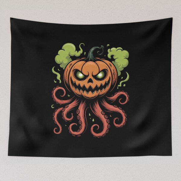 Item preview, Spooky Octopus Pumpkin Halloween Design designed and sold by limanol.