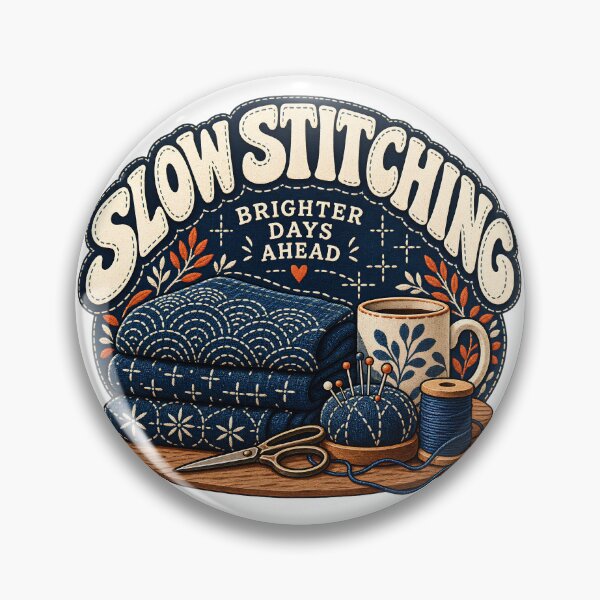 Item preview, Slow Stitching Brighter Days Ahead designed and sold by MysticCanvasAi.