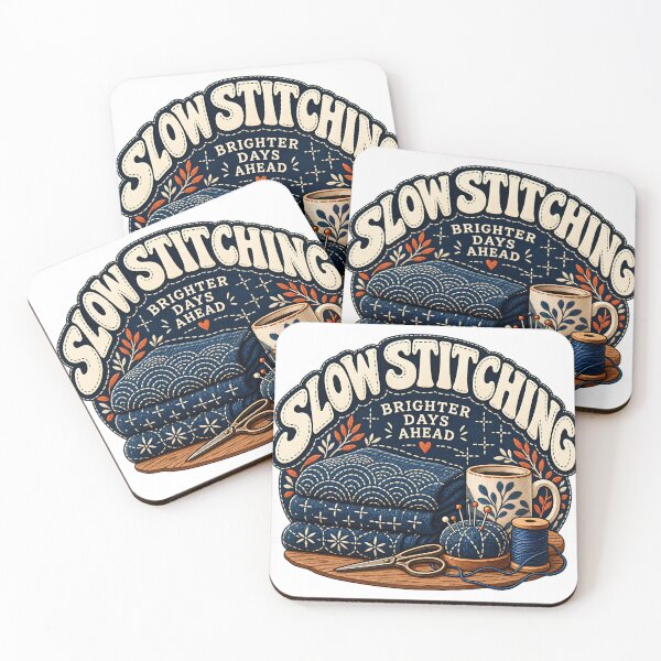 Item preview, Slow Stitching Brighter Days Ahead designed and sold by MysticCanvasAi.