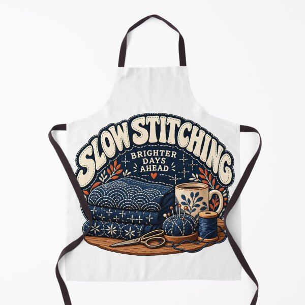 Item preview, Slow Stitching Brighter Days Ahead designed and sold by MysticCanvasAi.