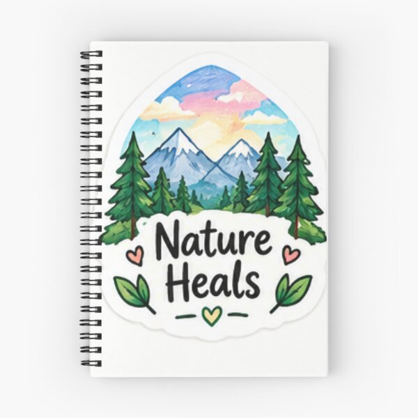 Item preview, Nature Heals Mountain Forest Inspirational designed and sold by LearnFunStore.