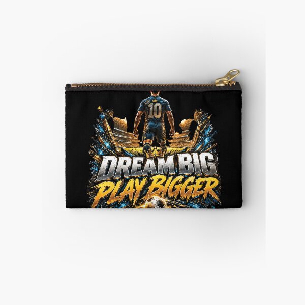 Item preview, Dream Bigger Play Bigger | Football Soccer Champion Design designed and sold by M. Mamdouh Artworks.