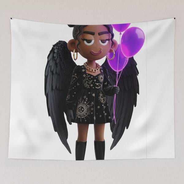 Item preview, Goth Angel Balloons Doll designed and sold by GorgezBoo.