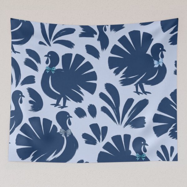 Item preview, Cute Navy Blue Thanksgiving Turkey Pattern Blue Bowties designed and sold by LYAN-STORE.