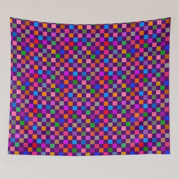 Item preview, Purple Colorful Checkered Pattern Design  designed and sold by PatternTitan.