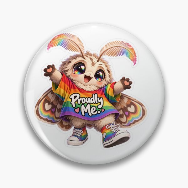 Item preview, Pat the Moth Rainbow Pride designed and sold by Ambient-Thunder.