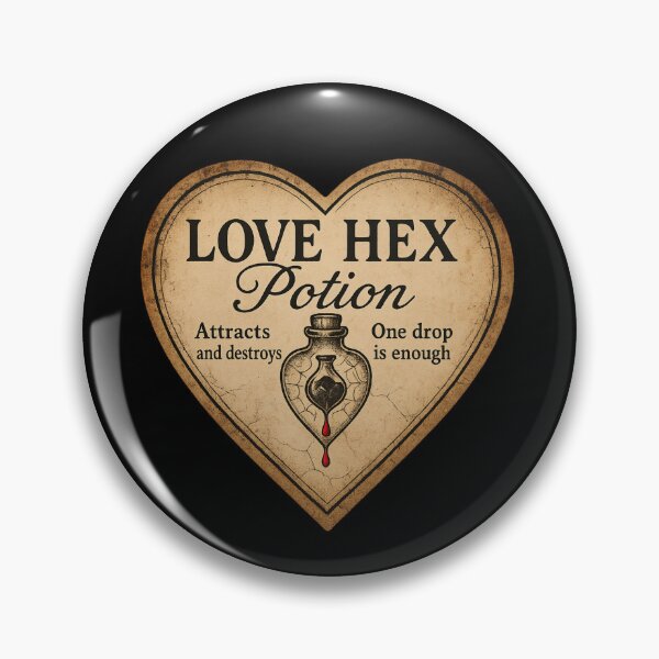 Item preview, Love Hex Potion Apothecary Label designed and sold by Explicitly-Random.
