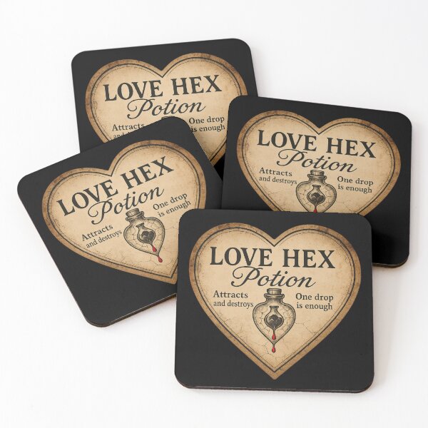 Item preview, Love Hex Potion Apothecary Label designed and sold by Explicitly-Random.