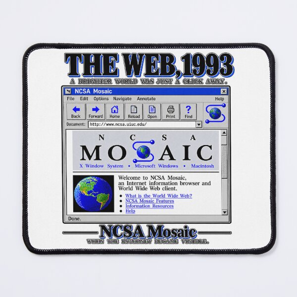 Item preview, The Web, 1993 — NCSA Mosaic and the Birth of Graphical Browsing designed and sold by Past in Threads.