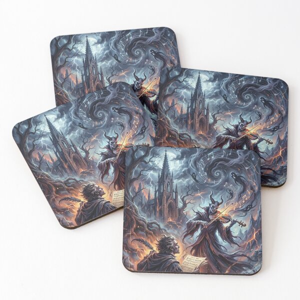 Item preview, Paganini Soul Pact - Dark Classical Art designed and sold by Lucid Dream Pixel.