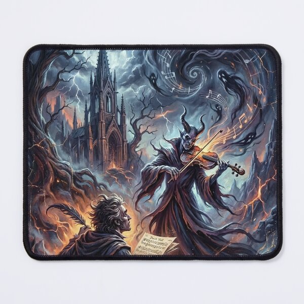 Item preview, Paganini Soul Pact - Dark Classical Art designed and sold by Lucid Dream Pixel.