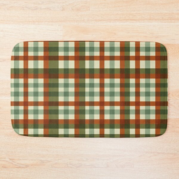 Item preview, Classic Autumn Plaid Pattern - Rust and Olive Green designed and sold by Mindful Wall Art Studio.