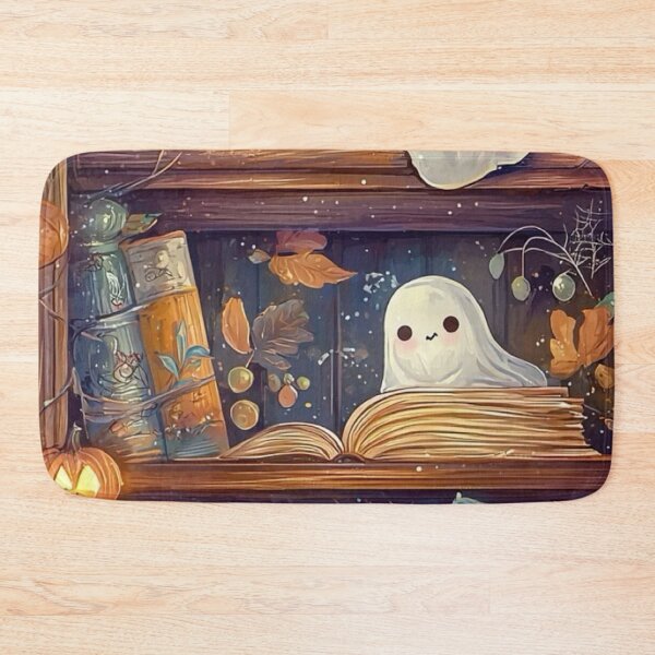 Item preview, Cute Ghosts Reading Books Bookshelf Cute Spooky Halloween designed and sold by LYAN-STORE.