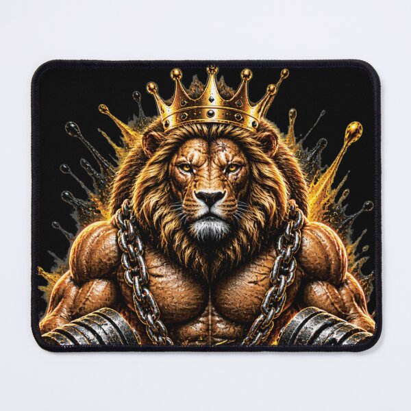 Item preview, Built By Discipline | Lion Fitness Motivation Gym Design designed and sold by M. Mamdouh Artworks.