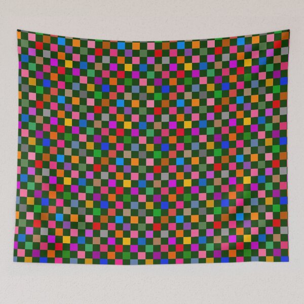 Item preview, Green Colorful Checkered Pattern Design  designed and sold by PatternTitan.