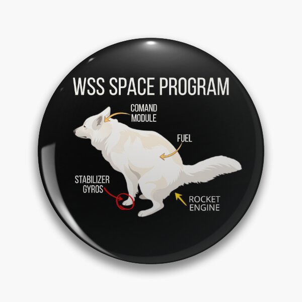 Item preview, White Swiss Shepherd Space Program designed and sold by BikTee.
