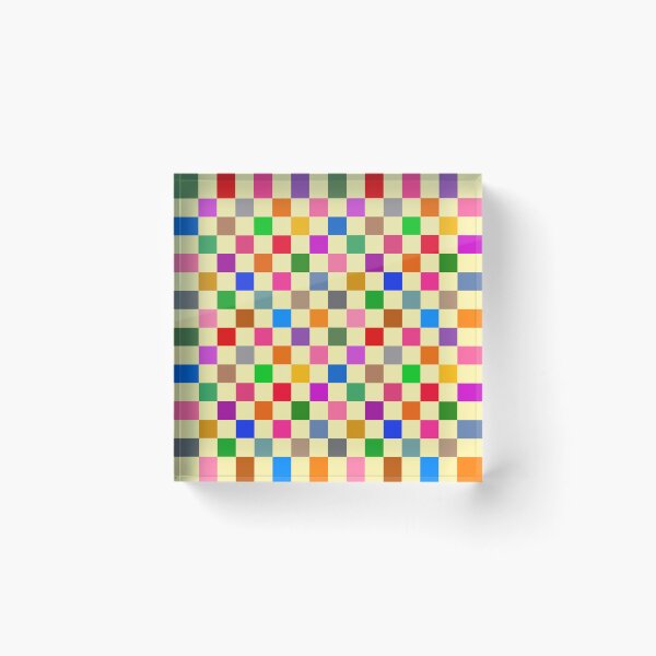 Item preview, Yellow Colorful Checkered Pattern Design  designed and sold by PatternTitan.