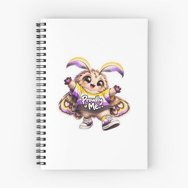 Item preview, Pat the Moth: Nonbinary Pride designed and sold by Ambient-Thunder.