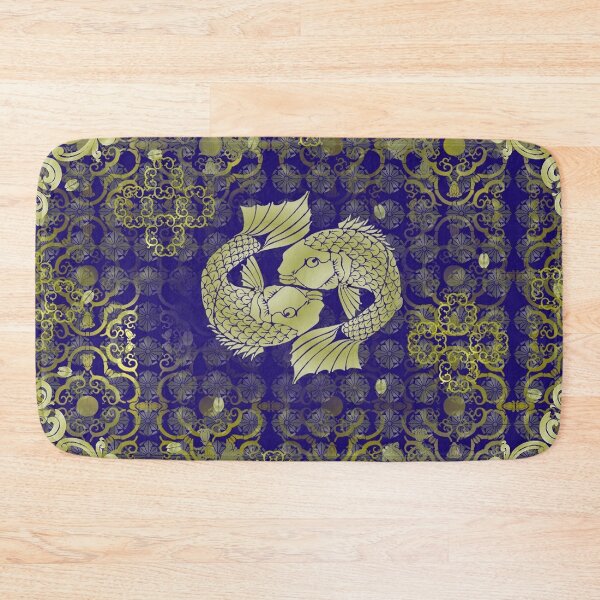 Item preview, Twin Koi on Indigo - Wallpaper - Volume 02, No. 04 designed and sold by Legacy Star Designs.