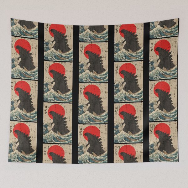 Item preview, Japanese Kaiju Wave Red Sun Japan Monster designed and sold by RealestInternet.