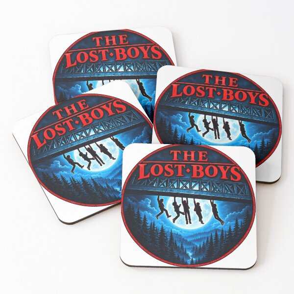 Item preview, The Lost Boys Moonlit Bridge Vintage Horror Design designed and sold by CreativeNest Prints.