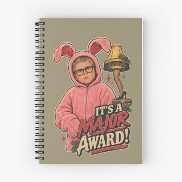 Item preview, Ralphie in Pink Bunny Suit Holding Major Award Leg Lamp Christmas Story Design designed and sold by MakersFolly.