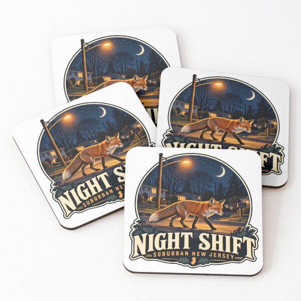 Item preview, Night Shift — Suburban New Jersey Fox designed and sold by Past in Threads.