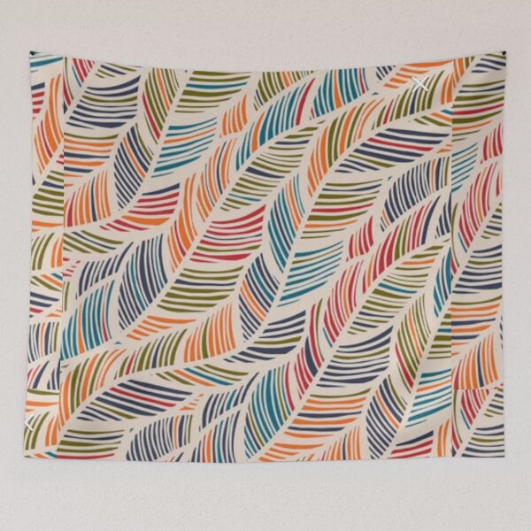 Item preview, Colorful Abstract Leaf Pattern – Modern Botanical Design designed and sold by frantuliuss.