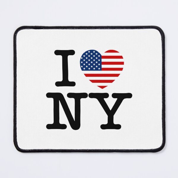 Item preview, I Love NY - Classic Logo with America Flag designed and sold by DGMaxShop.