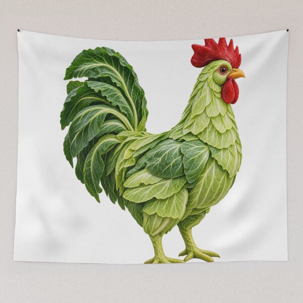 Item preview, Lettuce rooster art designed and sold by urbanshop7.