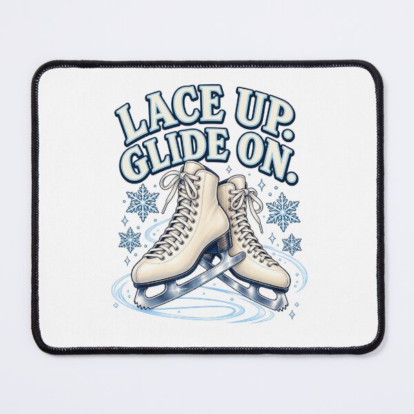 Item preview, Lace Up. Glide On. Ice Skating Design designed and sold by Good Mood Foundry.