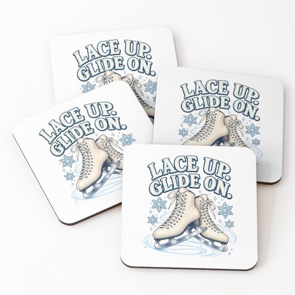 Item preview, Lace Up. Glide On. Ice Skating Design designed and sold by Good Mood Foundry.